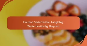 Holzene Gartenstühle: Langlebig, Wetterbeständig, Bequem
